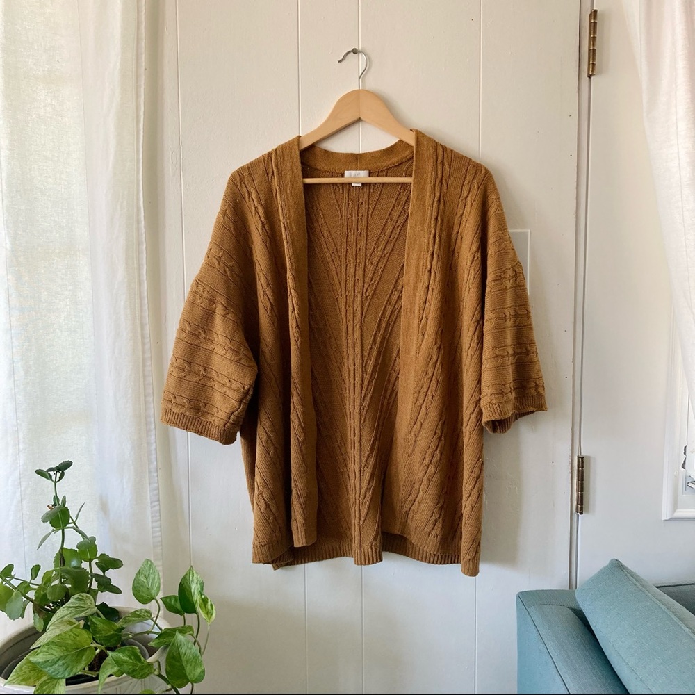 J Jill | mustard cardigan